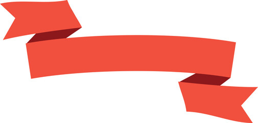 Wall Mural - a red ribbon with a white background