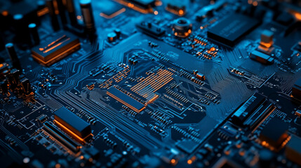 Wall Mural - software development conceptual abstract banner, background. creating computer program, code on lapt