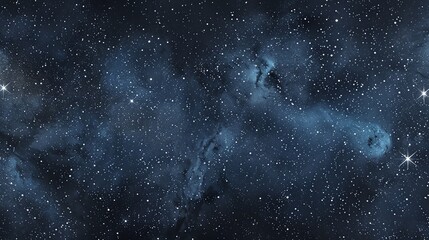 Wall Mural - a watercolor painting of a night sky full of stars.