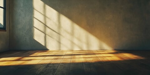 Wall Mural - Wooden floor room with window