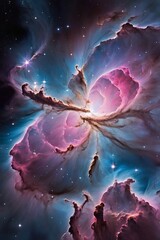 Wall Mural - a digital painting of Nebula ai gen