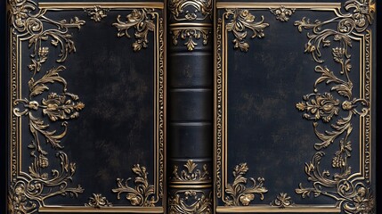 Wall Mural - Ornate Gold Embellished Antique Book Cover