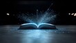 © NKCoolper - Futuristic and abstract image of glowing illuminated pages of an open book with holographic lighting patterns and effects  This symbolizes the concept of expanded learning education and horizons