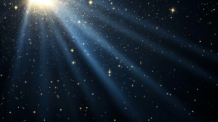 Wall Mural - Stunning Night Sky with Glowing Stars