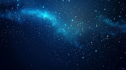 Wall Mural - Stunning Night Sky with Stars and Galaxy