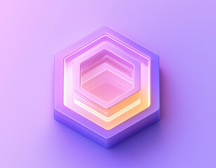 Sticker - Hexagon Abstract