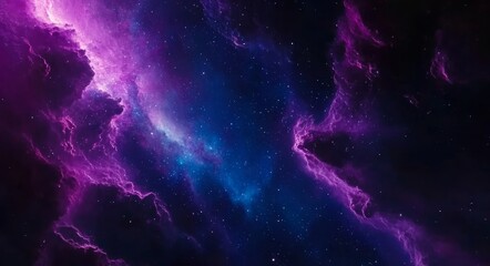 Wall Mural - Milky way galaxy shining brightly in the night sky, with stars adding to the enchanting beauty of the scene, perfect for creative graphic photo designs.
