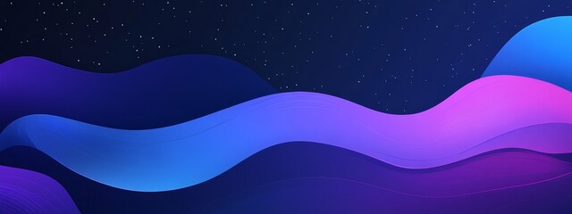 Wall Mural - A horizontal star universe background, featuring astrology. Nebulae illuminate the night in the cosmos. The Milky Way galaxy extends into the infinite space. A starry night with bright stars in a