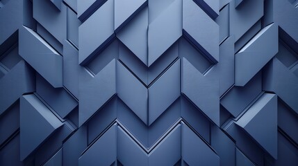 Canvas Print - abstract blue geometric pattern background.