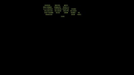 Animace digital footprint, source code. 4k UHD video.