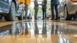© Andrei - Sales Team Collaboration, Automotive Dealership, Showroom Floor, New Car Purchase, Business Strategy