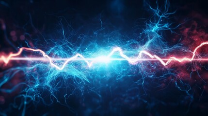 Wall Mural - the essence of electrical circuits and wave phenomena in a scientific context