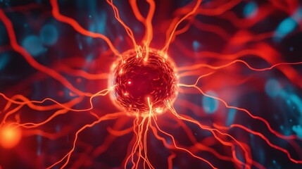 Wall Mural - the essence of electrical circuits and wave phenomena in a scientific context