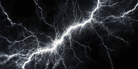 Wall Mural - lightning over background, electric background