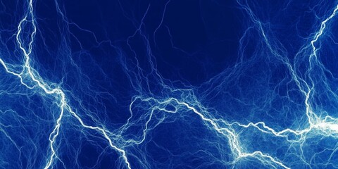 Wall Mural - lightning in the night sky, electric background