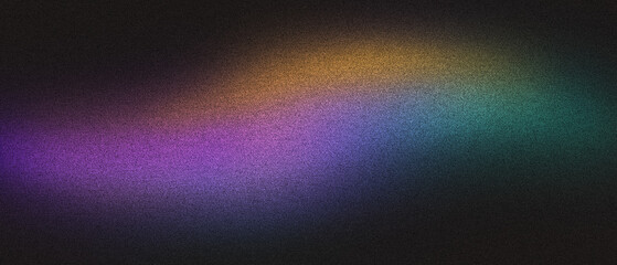 Wall Mural - colorful abstract gradient with noise grainy texture in dark background