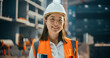 © Gorodenkoff - Happy Asian Civil Engineer Wearing Safety Uniform and Hard Hat on a Residential Building Construction Site. Smiling Professional Japanese Female Industrial Site Manager Standing Outdoors
