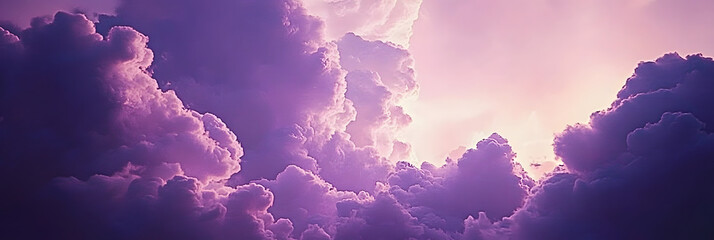 Wall Mural - cloudy purple sky