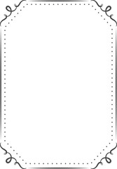 Wall Mural - a white frame with a black border