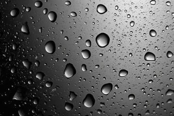 Nature's artistry: droplets forming patterns on glass amidst a downpour.