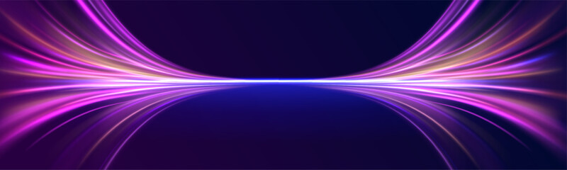 Wall Mural - speed connection background. expressway, car headlight effect. speed connection vector background. p