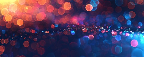 Radiant bokeh background with contrasting hues, 4K illustration.