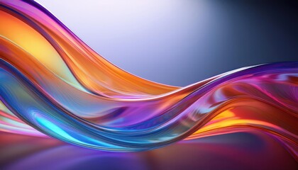 Wall Mural - Abstract Swirling glass Wave 