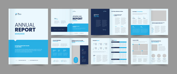 Naklejka na meble Business Annual Report Layout And Annual Report Template