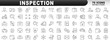 © tutti_frutti - Big set of inspection related line icons. Test, check, control, analysis etc. Editable stroke