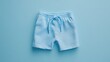 © Hungarian - Light Blue Baby Boy Sweat Shorts On Display