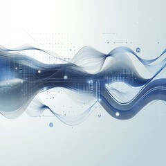 Fototapete - Minimalistic vector background with soft gradients and abstract shapes, perfect for text overlay and versatile design use