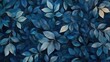 © AbstractAI - Lush dark blue foliage creates a rich, textured backdrop with varying shades, showcasing the elegance of nature's intricate leaf patterns.