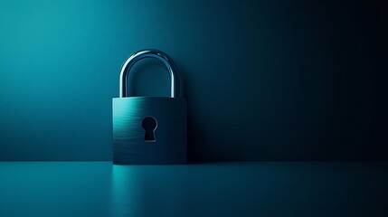 Secure and Elegant Padlock Minimalist Representation for Advertising and Marketing Purposes