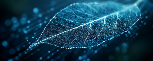 Digital Leaf Network Illuminated Structure