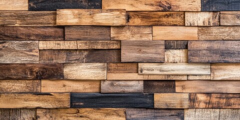 Wall Mural - Background or texture featuring wooden planks offers a rustic and natural aesthetic, enhancing the visual appeal with its earthy tones and patterns typical of timber surfaces.