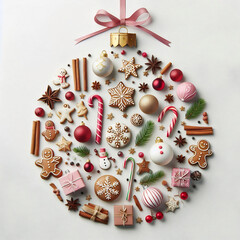 Wall Mural - christmas gingerbread cookies