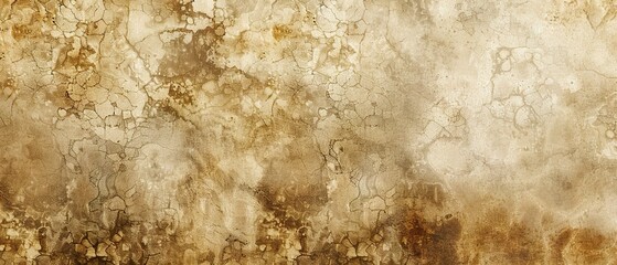 Classic Antique Brown Weathered Background with Watercolor Grunge Texture and Vintage Marbled Design