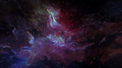 Wall Mural - outer space background nebula particles
