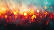 © sambath - Abstract fireworks background with blurred, painterly effects in vibrant colors for an artistic, textured backdrop.