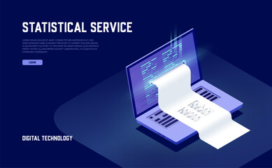 electron bill, billing system, online payment, finance report concept, program code, laptop, neon da