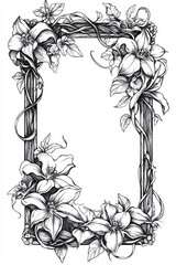 Wall Mural - Flowers Frame