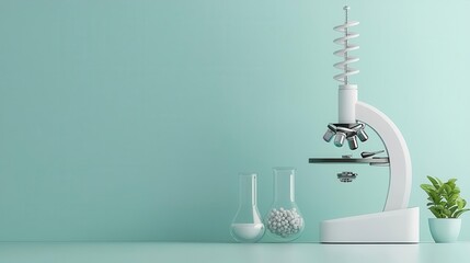 Wall Mural - DNA sequencer, compact and innovative design, 3D illustration