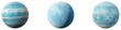 © Stock Hub - Uranus planets isolated on transparent background, Set of