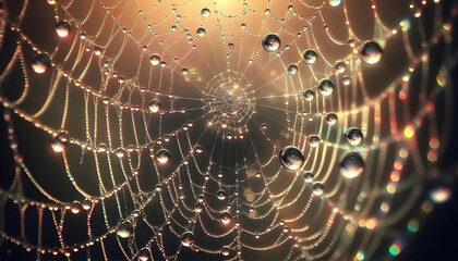 Golden Dewdrop Web.