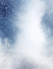 Wall Mural - blue background - abstract blue winter background with snow - Generative AI