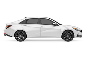 Wall Mural - Sedan Car Isolated