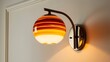 © yogiandrias - Modern Orange Striped Globe Wall Lamp Fixture