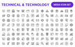 © artnazu - Technology and Development Icon Set. Modern and innovative icons tailored for tech apps and projects, perfect for showcasing development tools, software solutions, and cutting-edge technologies.