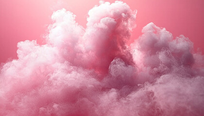 Wall Mural - fluffy clouds in the sky on a summer day generated by ai