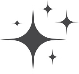 Wall Mural - A black and white image of a star with five other stars surrounding it